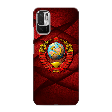 Силиконовый чехол на Xiaomi RedMi Note 10T с принтом Герб СССР