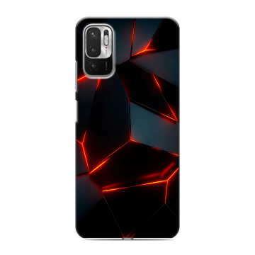 Силиконовый чехол на Xiaomi RedMi Note 10T с принтом Яркие абстракции