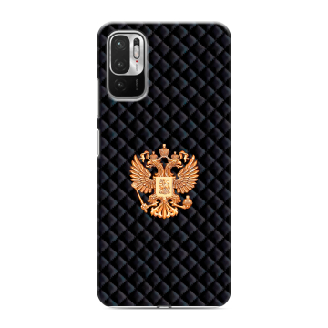 Силиконовый чехол на Xiaomi RedMi Note 10T с принтом Герб России принт Силиконовый чехол на Xiaomi RedMi Note 10T с принтом Герб России принт
