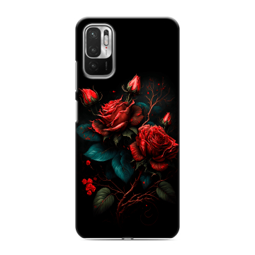Силиконовый чехол на Xiaomi RedMi Note 10T с принтом Розы красные Силиконовый чехол на Xiaomi RedMi Note 10T с принтом Розы красные