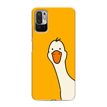 Силиконовый чехол на Xiaomi RedMi Note 10T с принтом Утка Силиконовый чехол на Xiaomi RedMi Note 10T с принтом Утка