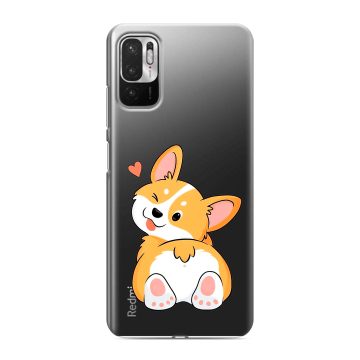 Силиконовый чехол на Xiaomi RedMi Note 10T с принтом Корги Силиконовый чехол на Xiaomi RedMi Note 10T с принтом Корги