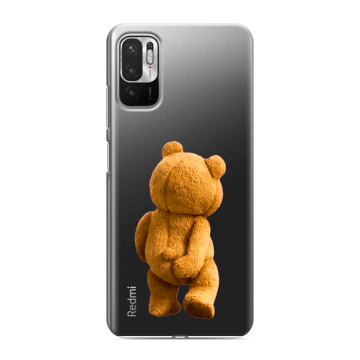 Силиконовый чехол на Xiaomi RedMi Note 10T с принтом Медведь Силиконовый чехол на Xiaomi RedMi Note 10T с принтом Медведь