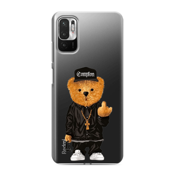 Силиконовый чехол на Xiaomi RedMi Note 10T с принтом Плюшевый медведь Силиконовый чехол на Xiaomi RedMi Note 10T с принтом Плюшевый медведь