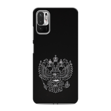 Силиконовый чехол на Xiaomi RedMi Note 10T с принтом Герб России Силиконовый чехол на Xiaomi RedMi Note 10T с принтом Герб России