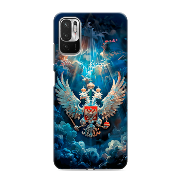 Силиконовый чехол на Xiaomi RedMi Note 10T с принтом Герб флаг России Силиконовый чехол на Xiaomi RedMi Note 10T с принтом Герб флаг России