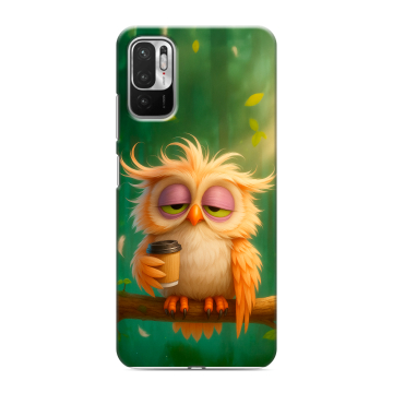 Силиконовый чехол на Xiaomi RedMi Note 10T с принтом сова Силиконовый чехол на Xiaomi RedMi Note 10T с принтом сова