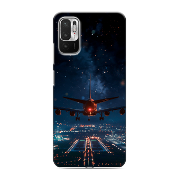 Силиконовый чехол на Xiaomi RedMi Note 10T с принтом самолет Силиконовый чехол на Xiaomi RedMi Note 10T с принтом самолет