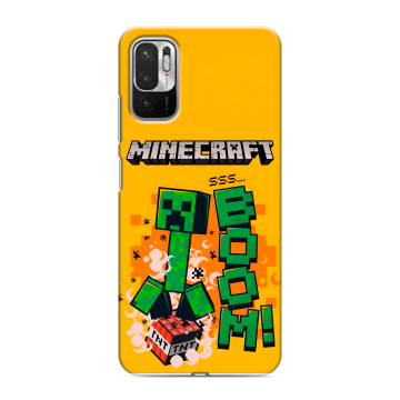 Силиконовый чехол на Xiaomi RedMi Note 10T с принтом Майнкрафт Minecraft Силиконовый чехол на Xiaomi RedMi Note 10T с принтом Майнкрафт Minecraft