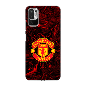 Силиконовый чехол на Xiaomi RedMi Note 10T с принтом Manchester United Силиконовый чехол на Xiaomi RedMi Note 10T с принтом Manchester United