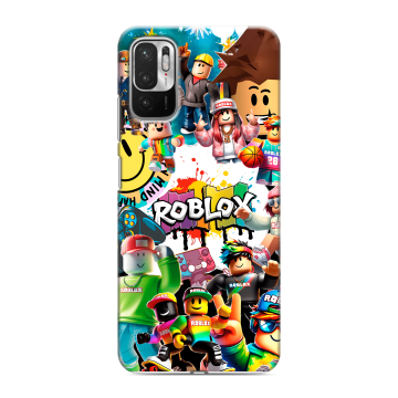 Силиконовый чехол на Xiaomi RedMi Note 10T с принтом Roblox Роблокс