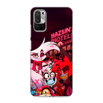 Силиконовый чехол на Xiaomi RedMi Note 10T с принтом Hazbin Hotel Отель Хазбин