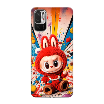 Силиконовый чехол на Xiaomi RedMi Note 10T с принтом Labubu Лабубу Силиконовый чехол на Xiaomi RedMi Note 10T с принтом Labubu Лабубу