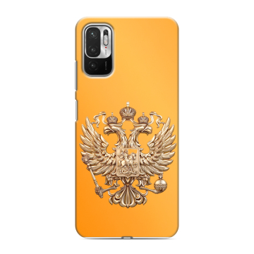 Силиконовый чехол на Xiaomi RedMi Note 10T с принтом Герб Флаг России Силиконовый чехол на Xiaomi RedMi Note 10T с принтом Герб Флаг России