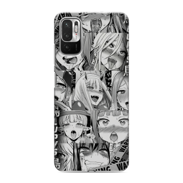 Силиконовый чехол на Xiaomi RedMi Note 10T с принтом Ahegao Ахегао Аниме Силиконовый чехол на Xiaomi RedMi Note 10T с принтом Ahegao Ахегао Аниме