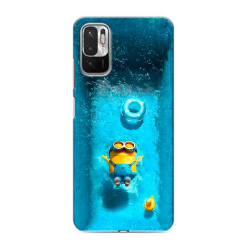 Силиконовый чехол на Xiaomi RedMi Note 10T с принтом Миньоны
