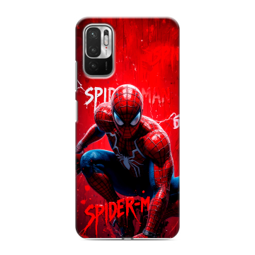 Силиконовый чехол на Xiaomi RedMi Note 10T с принтом Spiderman Человек паук