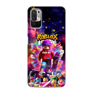 Силиконовый чехол на Xiaomi RedMi Note 10T с принтом Roblox Роблокс