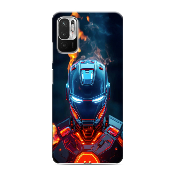 Силиконовый чехол на Xiaomi RedMi Note 10T с принтом IronMan Железный человек Силиконовый чехол на Xiaomi RedMi Note 10T с принтом IronMan Железный человек
