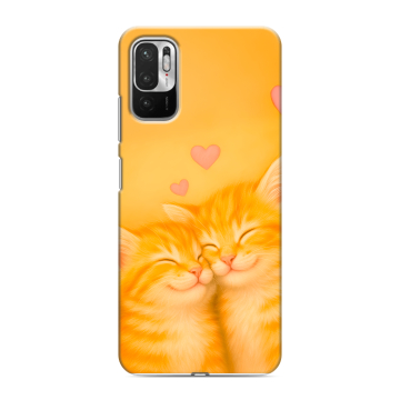 Силиконовый чехол на Xiaomi RedMi Note 10T с принтом Милые котята Силиконовый чехол на Xiaomi RedMi Note 10T с принтом Милые котята