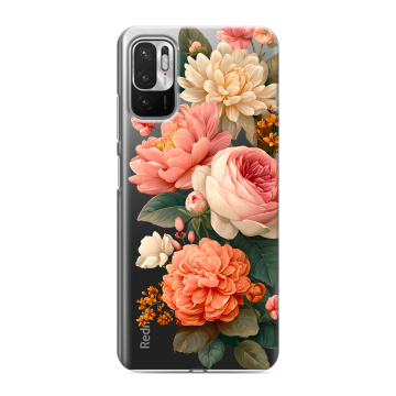 Силиконовый чехол на Xiaomi RedMi Note 10T с принтом цветы Силиконовый чехол на Xiaomi RedMi Note 10T с принтом цветы