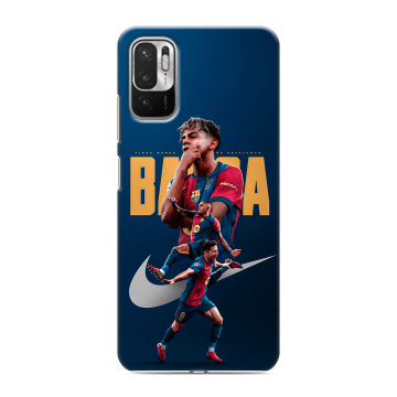 Силиконовый чехол на Xiaomi RedMi Note 10T с принтом Барселона Barca Yamal Силиконовый чехол на Xiaomi RedMi Note 10T с принтом Барселона Barca Yamal
