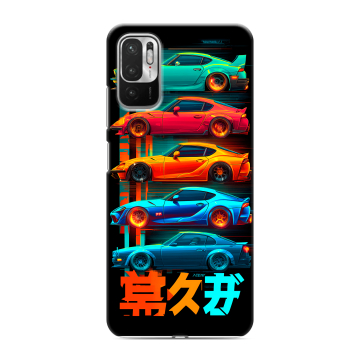 Силиконовый чехол на Xiaomi RedMi Note 10T с принтом машины тачки Силиконовый чехол на Xiaomi RedMi Note 10T с принтом машины тачки