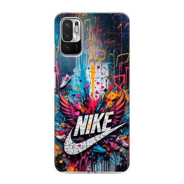 Силиконовый чехол на Xiaomi RedMi Note 10T с принтом Nike Найк Силиконовый чехол на Xiaomi RedMi Note 10T с принтом Nike Найк