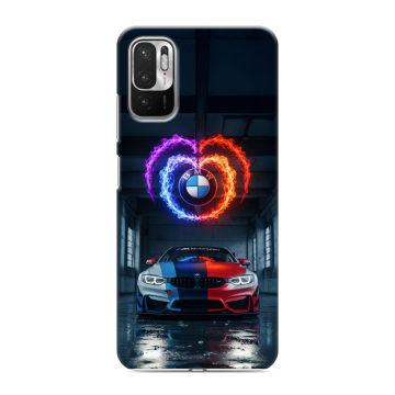 Силиконовый чехол на Xiaomi RedMi Note 10T с принтом BMW БМВ Силиконовый чехол на Xiaomi RedMi Note 10T с принтом BMW БМВ