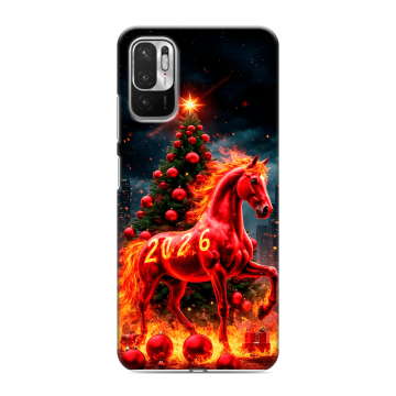 Силиконовый чехол на Xiaomi RedMi Note 10T с принтом Новый год Силиконовый чехол на Xiaomi RedMi Note 10T с принтом Новый год