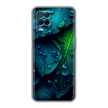 Силиконовый чехол на Realme 8 5G с принтом Листья Силиконовый чехол на Realme 8 5G с принтом Листья