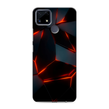Силиконовый чехол на Realme C25 с принтом Яркие абстракции Силиконовый чехол на Realme C25 с принтом Яркие абстракции