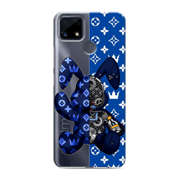 Силиконовый чехол на Realme C25 с принтом Луи робот