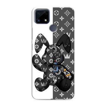 Силиконовый чехол на Realme C25 с принтом Луи робот