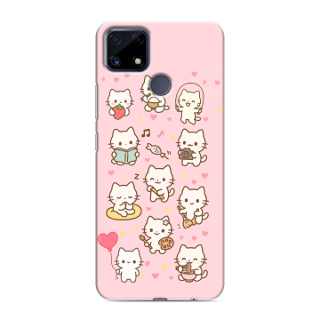Силиконовый чехол на Realme C25 с принтом Hello Kitty Хелоу Кити