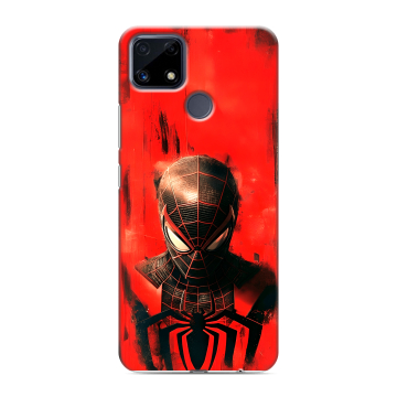 Силиконовый чехол на Realme C25 с принтом человек паук spiderman