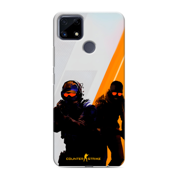 Силиконовый чехол на Realme C25 с принтом Контер страйк Counter strike Силиконовый чехол на Realme C25 с принтом Контер страйк Counter strike