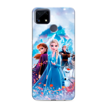 Силиконовый чехол на Realme C25 с принтом Холодное сердце Frozen