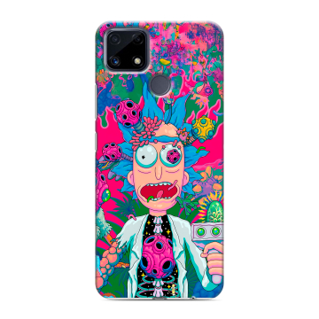 Силиконовый чехол на Realme C25 с принтом Рик и Морти Rick Morty