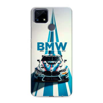 Силиконовый чехол на Realme C25 с принтом БМВ BMW