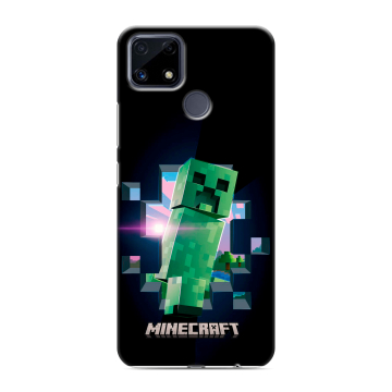 Силиконовый чехол на Realme C25 с принтом Майнкрафт Minecraft