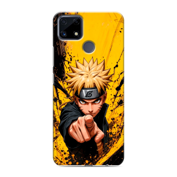 Силиконовый чехол на Realme C25 с принтом Naruto Наруто