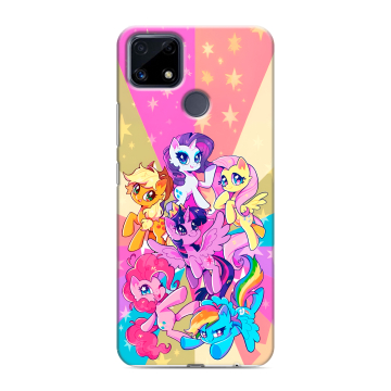 Силиконовый чехол на Realme C25 с принтом My little pony Дружба чудо