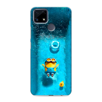 Силиконовый чехол на Realme C25 с принтом Миньоны Силиконовый чехол на Realme C25 с принтом Миньоны