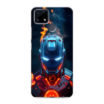 Силиконовый чехол на Realme C25 с принтом IronMan Железный человек Силиконовый чехол на Realme C25 с принтом IronMan Железный человек