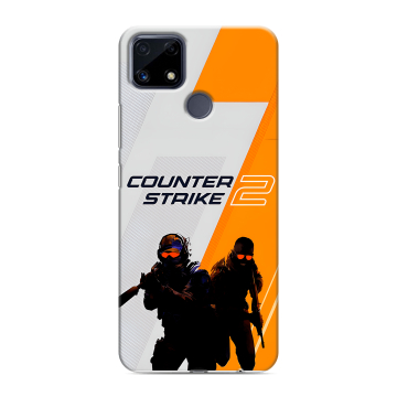 Силиконовый чехол на Realme C25 с принтом Counter Strike