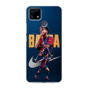 Силиконовый чехол на Realme C25 с принтом Барселона Barca Yamal 