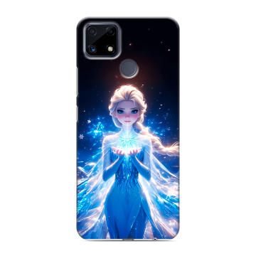 Силиконовый чехол на Realme C25 с принтом Холодное сердце Frozen