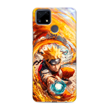 Силиконовый чехол на Realme C25 с принтом Аниме Наруто Naruto