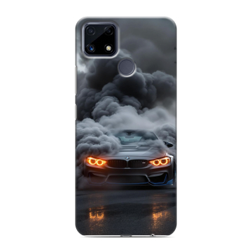 Силиконовый чехол на Realme C25 с принтом BMW БМВ Силиконовый чехол на Realme C25 с принтом BMW БМВ